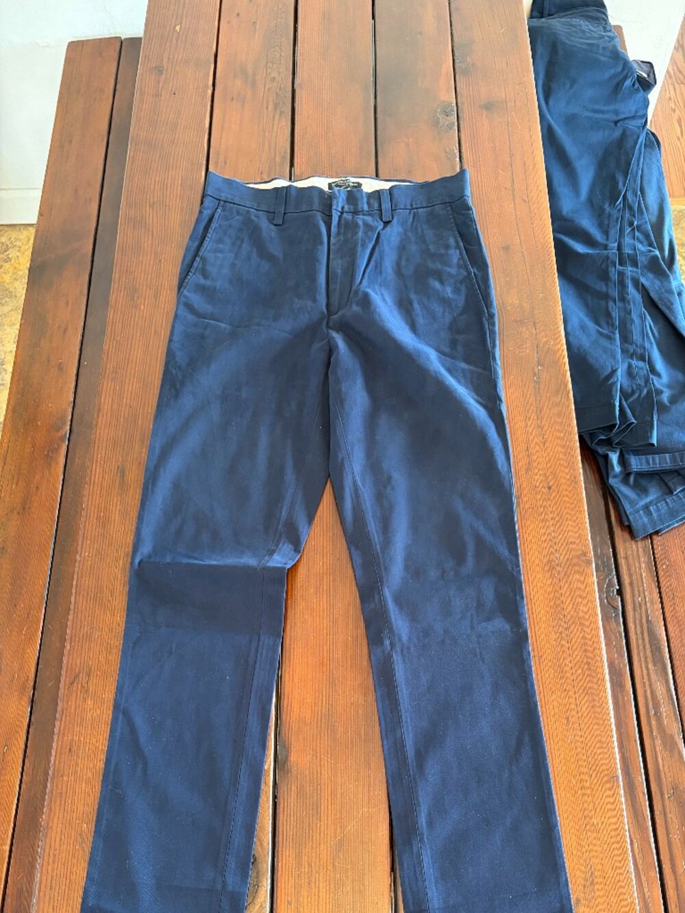 Banana Republic Fulton Chinos Navy Blue Men's 32x32 100% Cotton